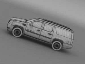 cadillac escalade esv 3D 模型