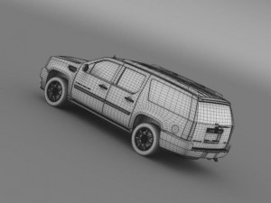 cadillac escalade esv 3D 模型
