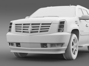cadillac escalade european version 3D Model