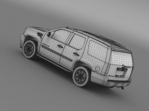cadillac escalade european version 3D Model
