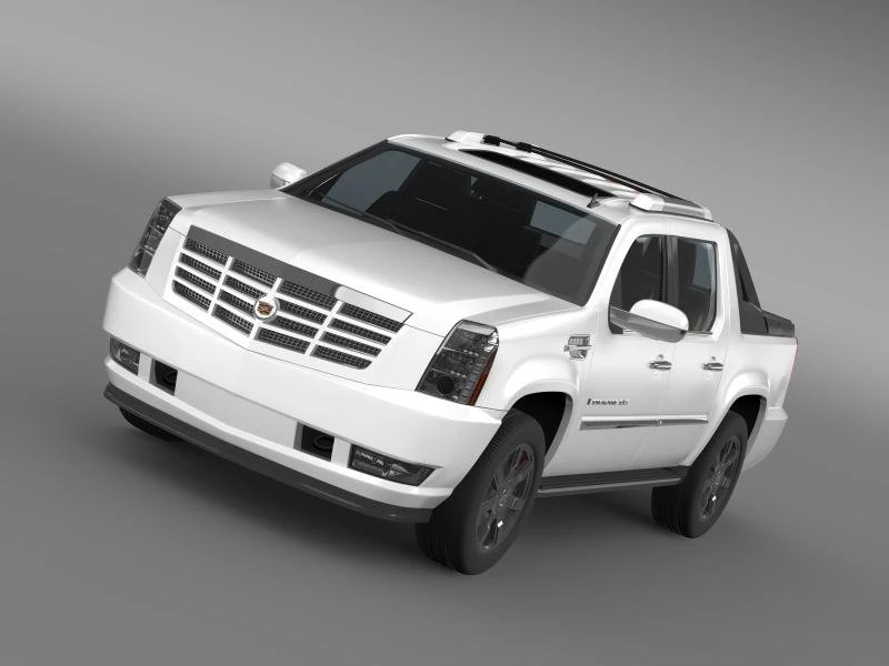 cadillac escalade ext 3D Model .c4d .max .obj .3ds .fbx .stl .blend 
