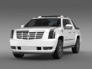 cadillac escalade ext 3D 模型