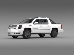 cadillac escalade ext 3D 模型