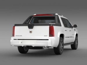 cadillac escalade ext 3D 模型