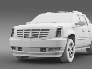 cadillac escalade ext 3D 模型
