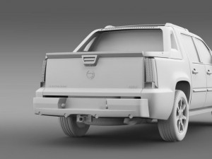 cadillac escalade ext 3D 模型
