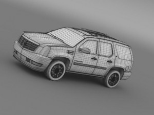 cadillac escalade hybrid 3Dモデル