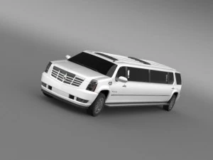 Limousine Cadillac Escalade Modello 3D