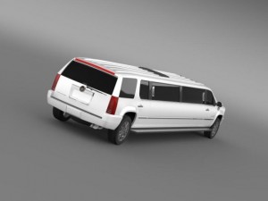 cadillac escalade limo 3D Model