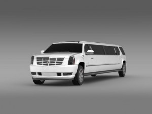 cadillac escalade limo 3D Model