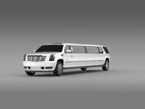 cadillac escalade limo 3D Model