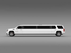 cadillac escalade limo 3D Model