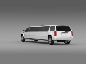 cadillac escalade limo 3D Model
