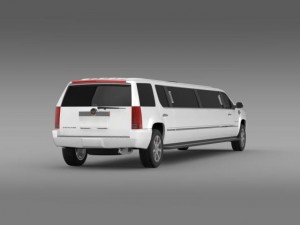 cadillac escalade limo 3D Model