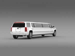 cadillac escalade limo 3D Model