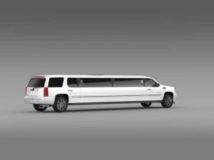 cadillac escalade limo 3D Model