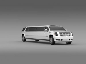 cadillac escalade limo 3D Model