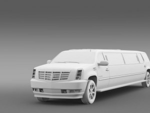 cadillac escalade limo 3D Model