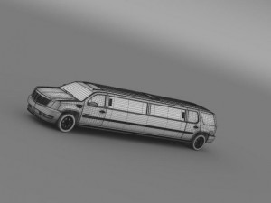 cadillac escalade limo 3D Model