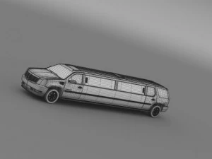 cadillac escalade limo 3D Model