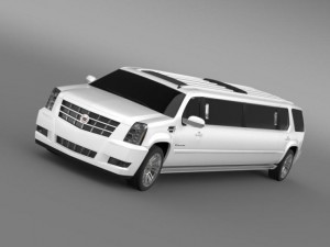 cadillac escalade limo 2013 3Dモデル