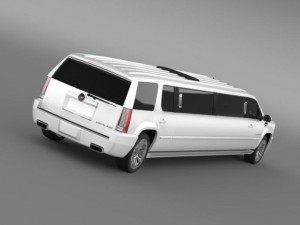 cadillac escalade limo 2013 3D 模型
