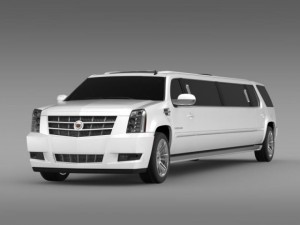 cadillac escalade limo 2013 3D 模型