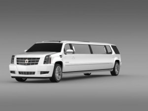 cadillac escalade limo 2013 3D 模型