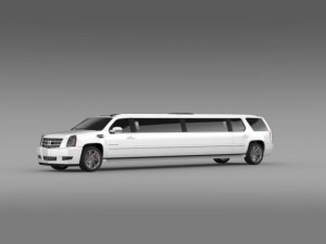 cadillac escalade limo 2013 3D 模型