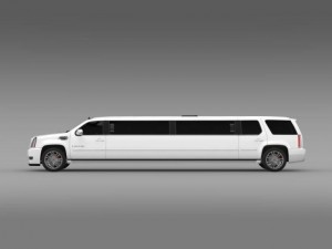 cadillac escalade limo 2013 3D 模型