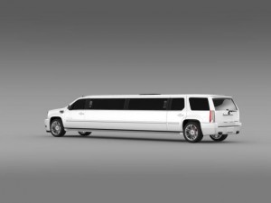 cadillac escalade limo 2013 3D 模型