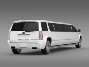 cadillac escalade limo 2013 3D 模型