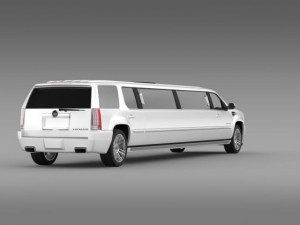 cadillac escalade limo 2013 3D 模型