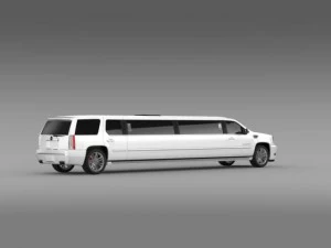 cadillac escalade limo 2013 3D Model