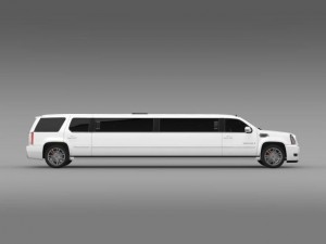 cadillac escalade limo 2013 3D 模型