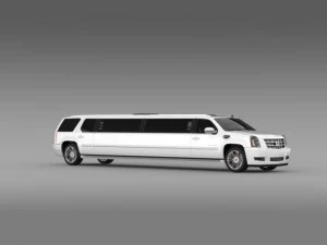 cadillac escalade limo 2013 3D Model