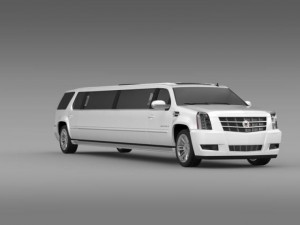 cadillac escalade limo 2013 3D 模型