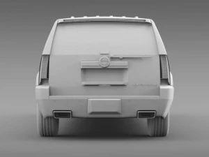 cadillac escalade limo 2013 3D Model