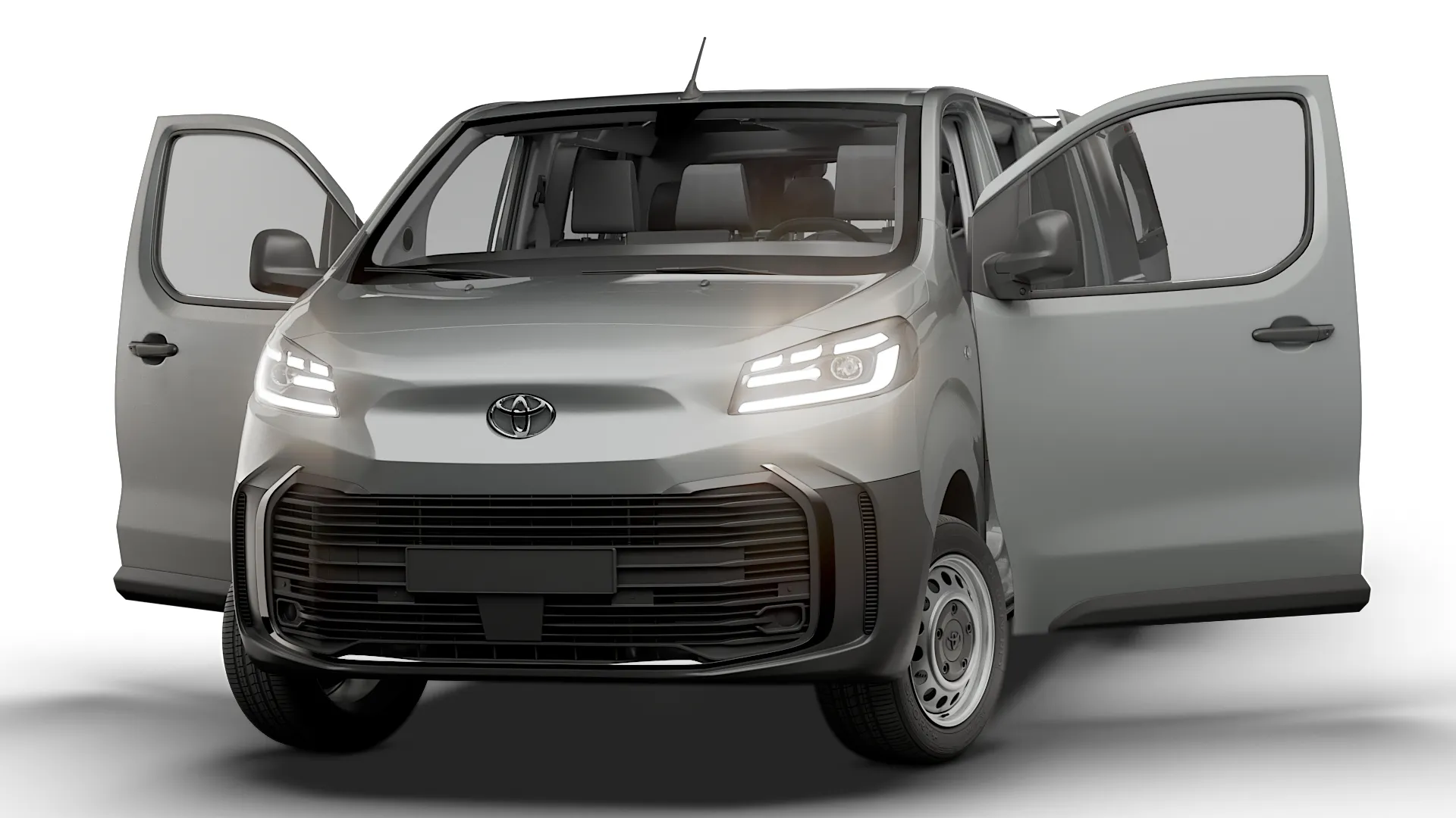 Toyota Proace Auto DCab L3 HQInt 2027 3D Model .c4d .max .obj .3ds .fbx .stl .blend 