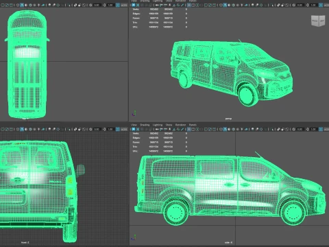 Toyota Proace Auto DCab L3 HQInt 2027 3D Model