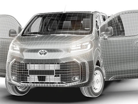 Toyota Proace Auto DCab L3 HQInt 2027 3D Model