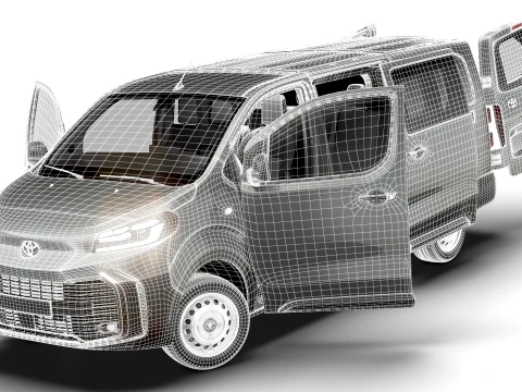 Toyota Proace Auto DCab L3 HQInt 2027 3D Model