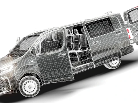 Toyota Proace Auto DCab L3 HQInt 2027 3D Model