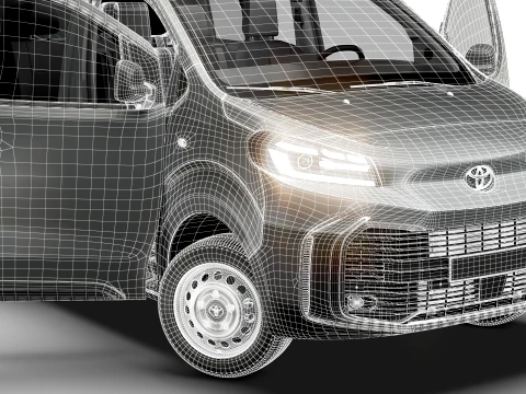 Toyota Proace Auto DCab L3 HQInt 2027 3D Model