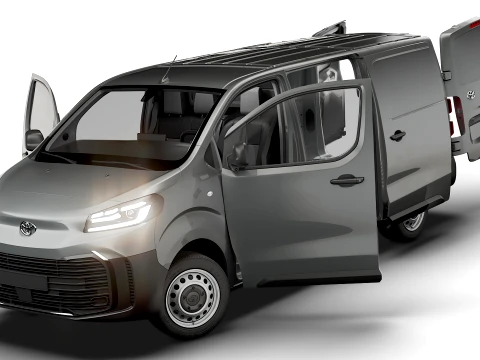 Toyota Proace Auto Van L3 HQInt 2027 3D Model
