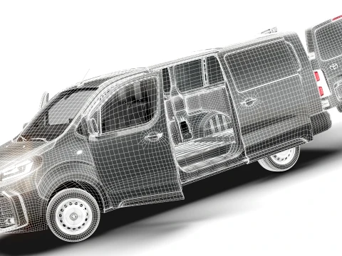Toyota Proace Auto Van L3 HQInt 2027 3D Model