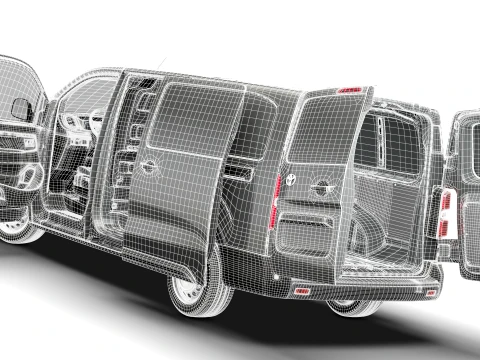 Toyota Proace Auto Van L3 HQInt 2027 3D Model