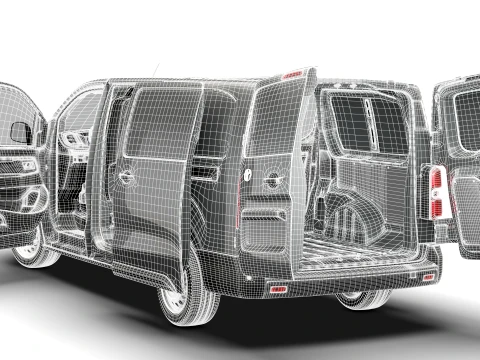 Toyota Proace Auto Van L3 HQInt 2027 3D Model