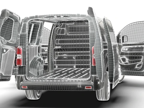 Toyota Proace Auto Van L3 HQInt 2027 3D Model
