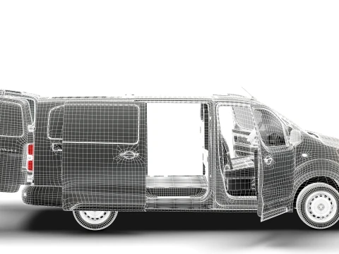 Toyota Proace Auto Van L3 HQInt 2027 3D Model